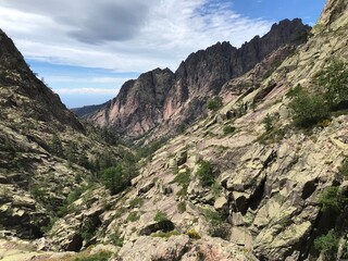 hiking the GR20 trail corsica island france