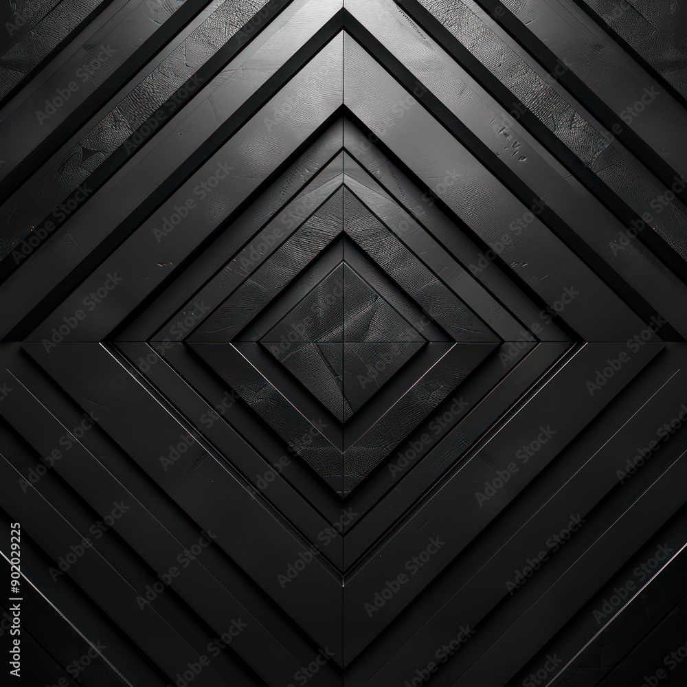 Poster black and gray geometric triangles arranged in a mosaic pattern. the vector design provides a textur