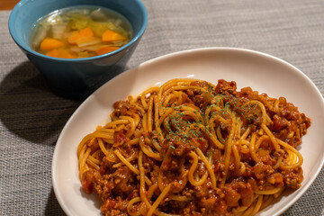 おいしいミートソーススパゲッティ