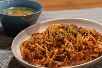 おいしいミートソーススパゲッティ