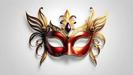 Mask Masquerade Icon theme symbol logo on white background. Generative AI