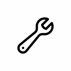 wrench construction tool icon sign 