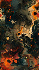 Captivating abstract painting background with a mesmerizing mix of colors and textures, forming a visually stunning and artistic design