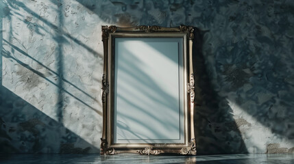 Use this empty picture frame with a simple design to show off your artwork, ads, or portfolios. The soft shadows and light effects make it look realistic.