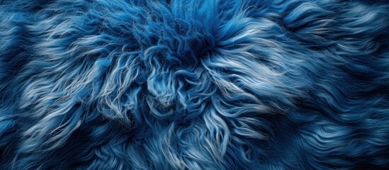 Abstract Blue and White Fur Texture