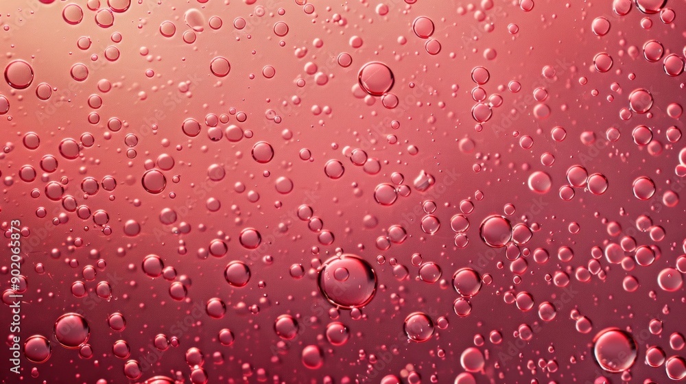 Poster a close up of a red background with many small water droplets