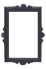 Realistic vector picture frame isolated on white background with blank space for your photo