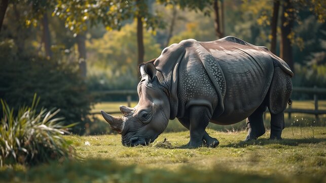 animal in a wildlife parc : Generative AI