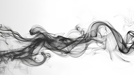 Fototapeta premium Abstract black and gray smoke g a soft cloudy 