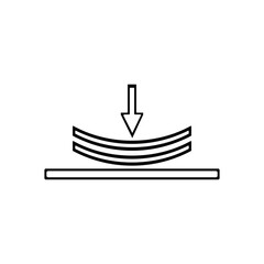 Tension stiffness icon