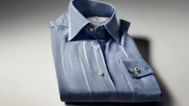 A men's shir against the white Background, video 