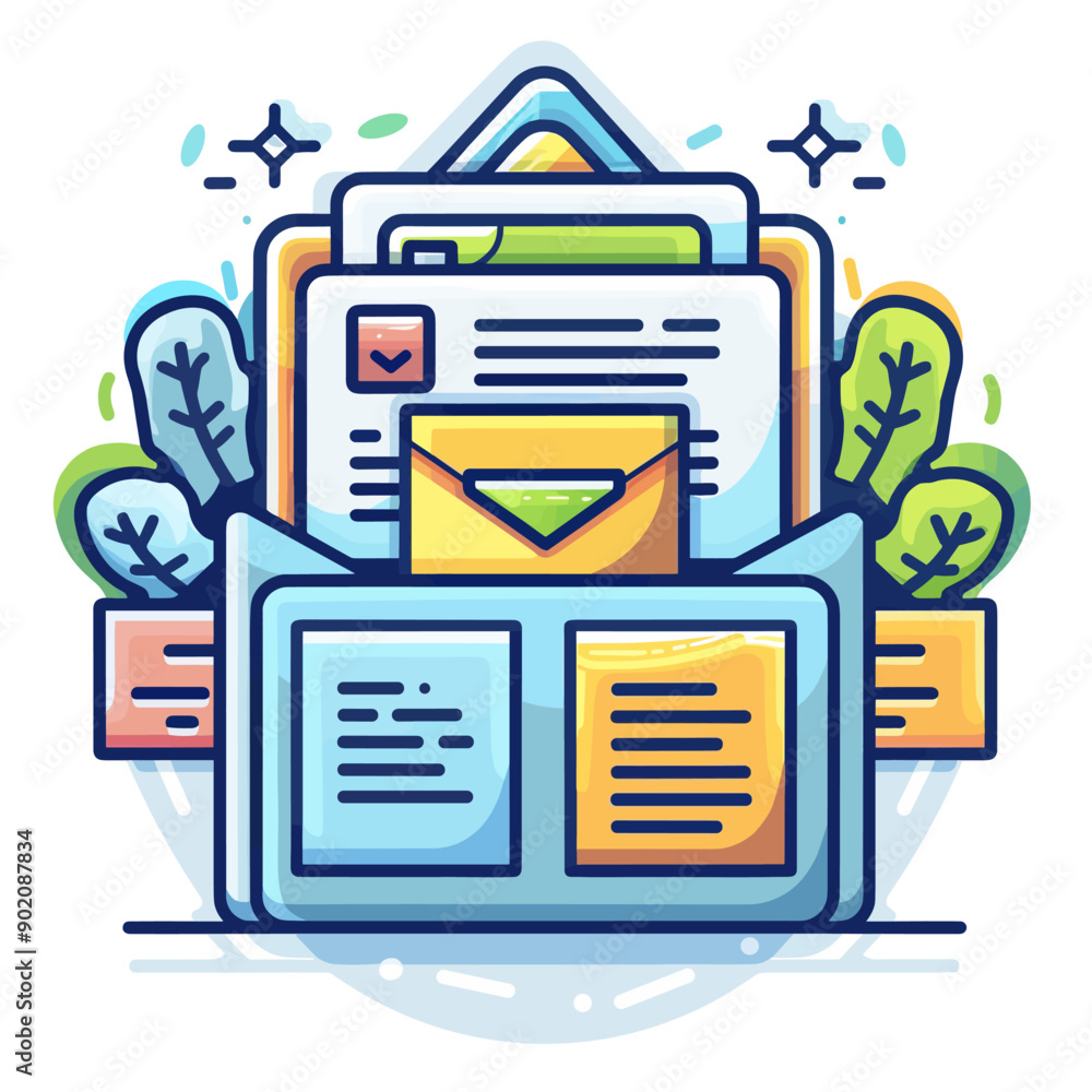 Poster flat line design modern vector illustration concept of web page and mobile app development for websi