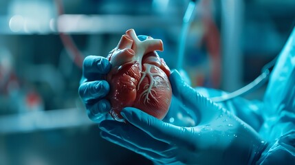 kidney transplant pig kidney pig transplant experimentation pig to human science doctors doctor with kidney hand technological advancement chronic kidney disease treatment urinary syst : Generative AI