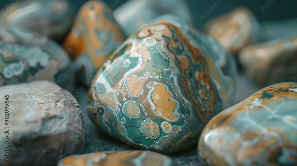 Aufkleber ocean jasper from indonesiajasper stone from indonesia which at first glance is similar to ocean jas