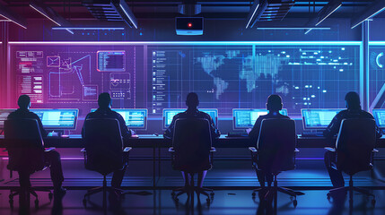 Incident Response and Cybersecurity Operations, incident response and cybersecurity operations with an image showing security teams coordinating response efforts during a cyber attack
