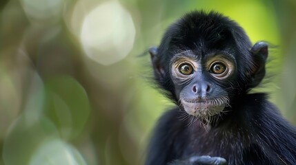 Obraz premium Spider Monkey close up in Costa Rica : Generative AI