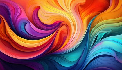 Obraz premium Vibrant abstract background featuring colorful swirls and soft gradients, perfect for creative projects and digital designs.