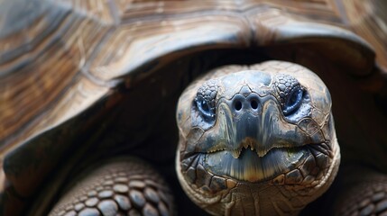 Naklejka premium Galapagos Islands Galapagos tortoise Big turtle Ecuador : Generative AI