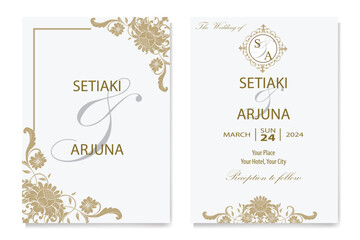 The Blooms Greenery Floral Foliage Ornament Corner Text Separator Elegance Frame for Invitations