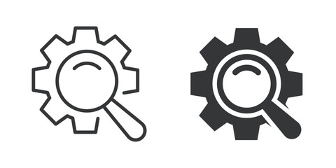 Editable stroke.  Find trouble thin line and glyph solid icons