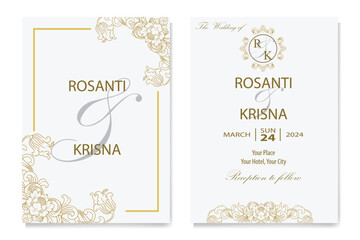 The Blooms Greenery Floral Foliage Ornament Corner Text Separator Elegance Frame for Invitations