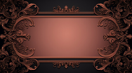 Ornamental luxury frame, beautiful background
