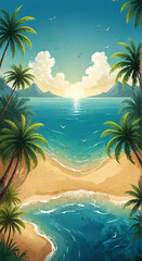 Fototapeta premium tree on the beach