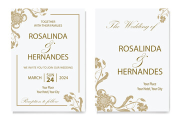 The Blooms Greenery Floral Foliage Ornament Corner Text Separator Elegance Frame for Invitations