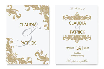 The Blooms Greenery Floral Foliage Ornament Corner Text Separator Elegance Frame for Invitations