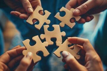 Teamwork on Puzzle Solution in Business