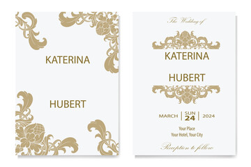 The Blooms Greenery Floral Foliage Ornament Corner Text Separator Elegance Frame for Invitations