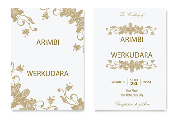 The Blooms Greenery Floral Foliage Ornament Corner Text Separator Elegance Frame for Invitations