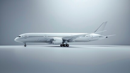 Fototapeta premium Passenger jet airplane transportation flight aircraft