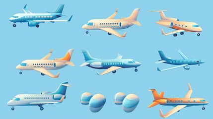 Passenger jet airplane transportation flight aircraft