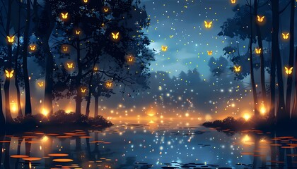 Fototapeta premium green, nature, light, water, grass, texture, rain, christmas, summer, night, pattern, bright, color, 3d, sun, illustration, wallpaper, sky, spring, art, design, star, plant, window