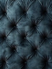 Dark grey tufted fabric upholstery