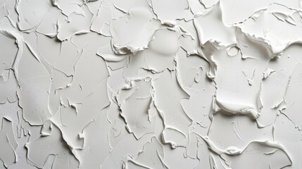 White Plaster Wall with Irregular Surface
