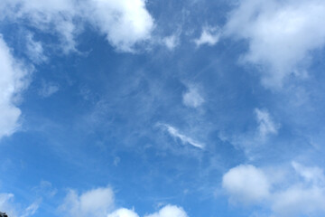 夏の青空と雲