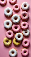 Fototapeta premium donuts isolated on white