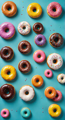 Fototapeta premium donuts isolated on white