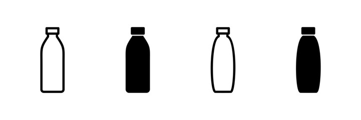 Bottle icon vector isolated on white background. Bottle vector icon