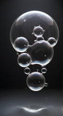 bubbles on black
