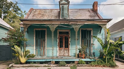 New Orleans, LA USA April 20 2023.house in new Orleans