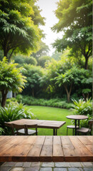 Fototapeta premium bench in the garden