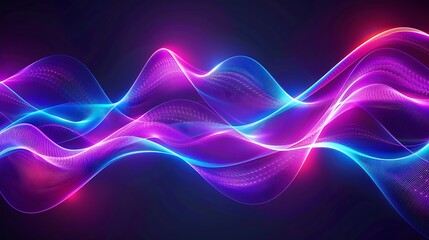 Abstract Background - Neon Wave