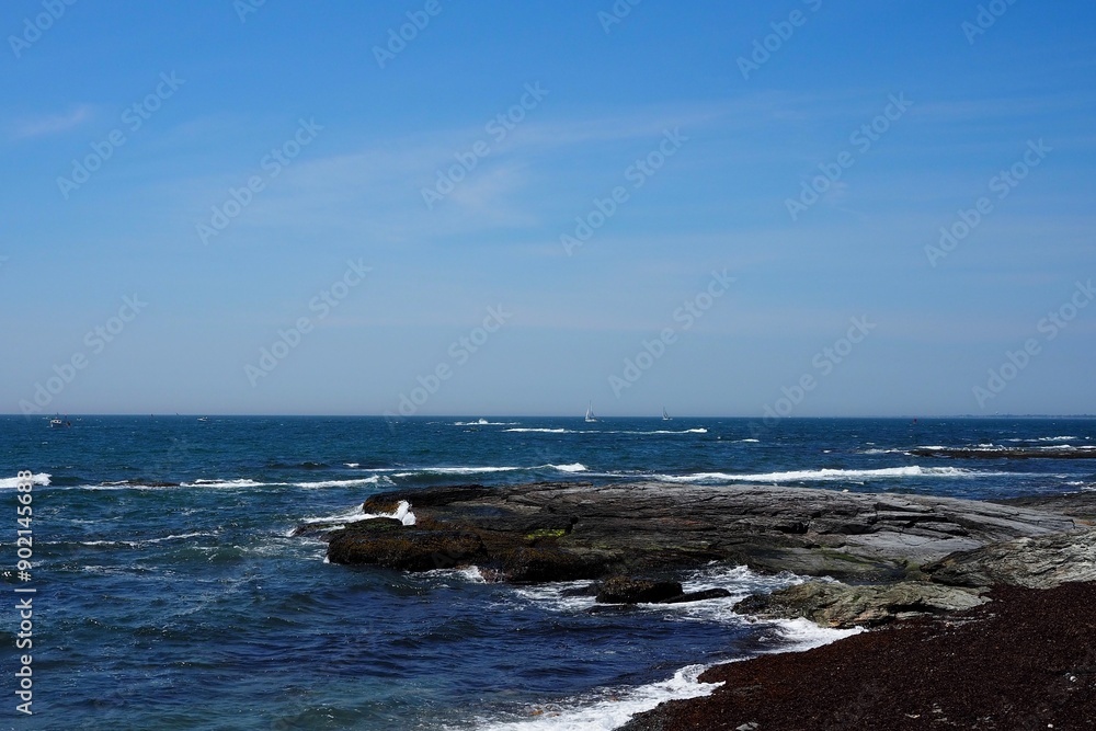 Wall mural view of the coast