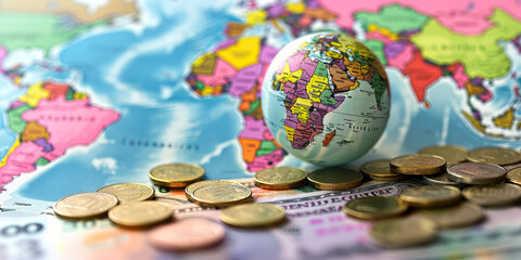 Economic Expansion: How Emerging Markets Contribute to Global Economic Growth - Picture a scene where emerging markets in Asia, Africa, and Latin America contribute to global economic growth