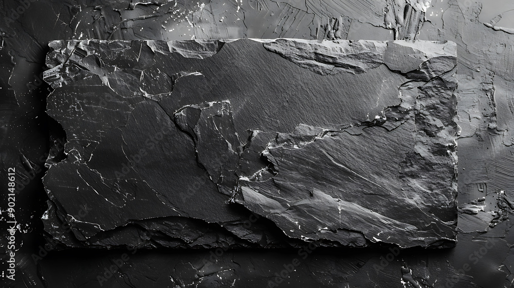 Poster black board or black stone background texture. copy space for text. design background or template