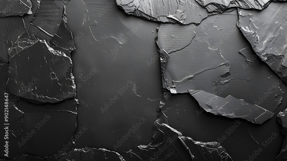 Poster black board or black stone background texture. copy space for text. design background or template