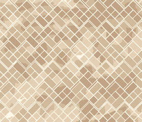 seamless geometric brown theme pattern with squares tiles